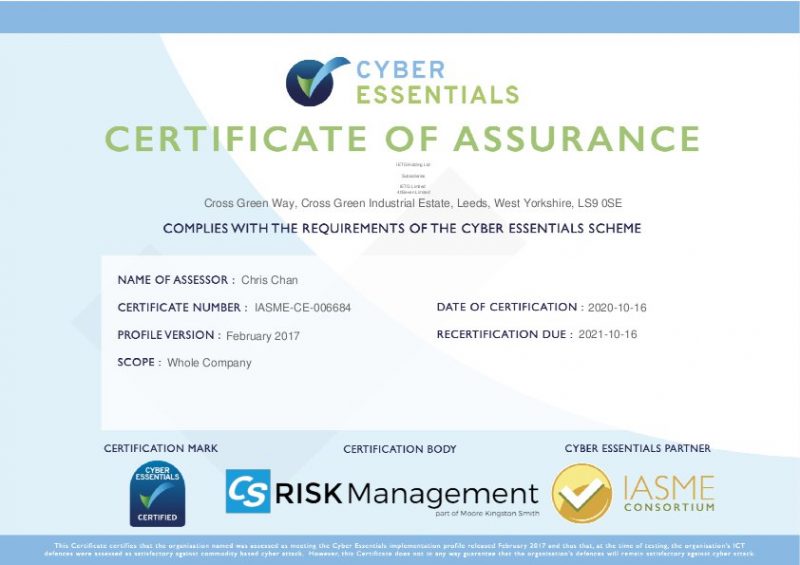 Cyber Essentials Accreditation